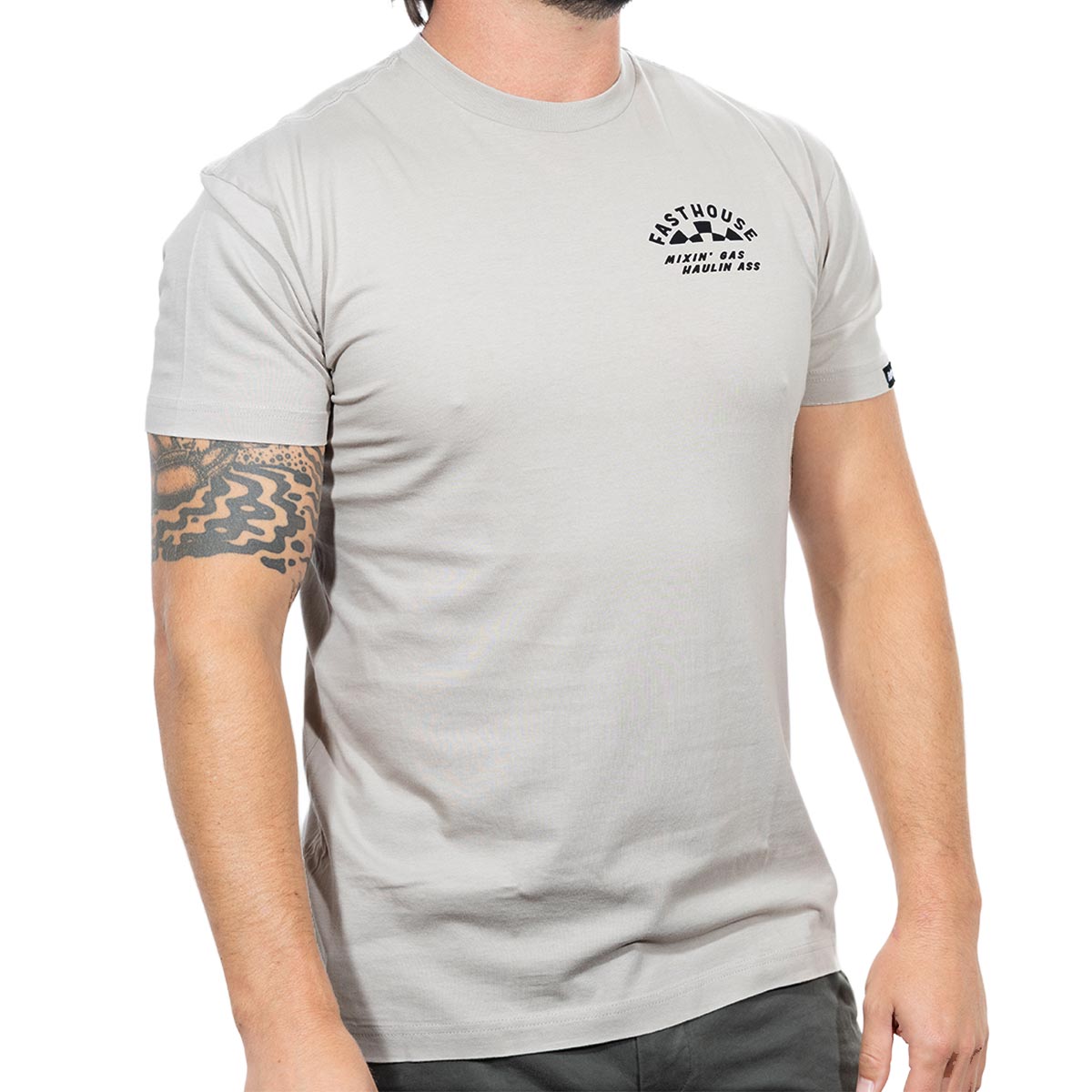 Fasthouse Oil Burner Tee - Light Gray