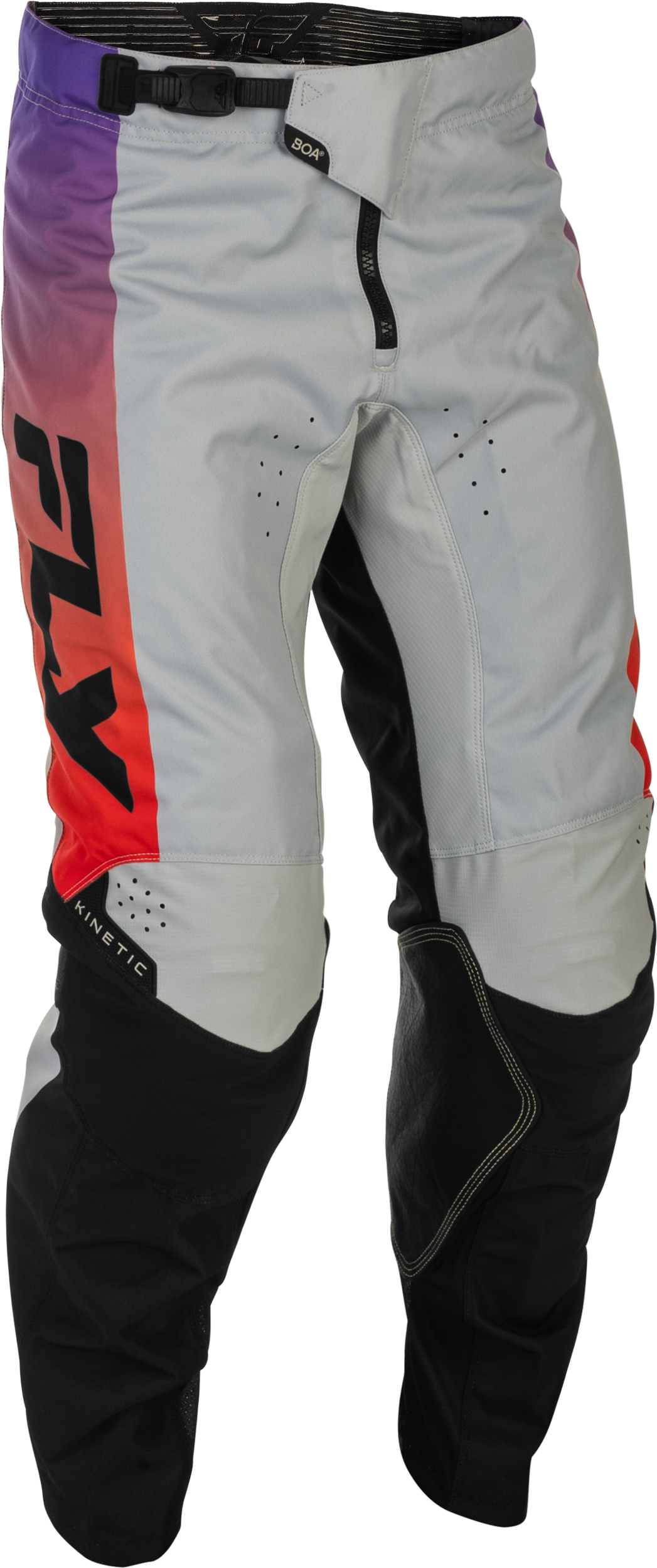 Fly Racing Kinetic Pants - Grey/Red/Purple/Black