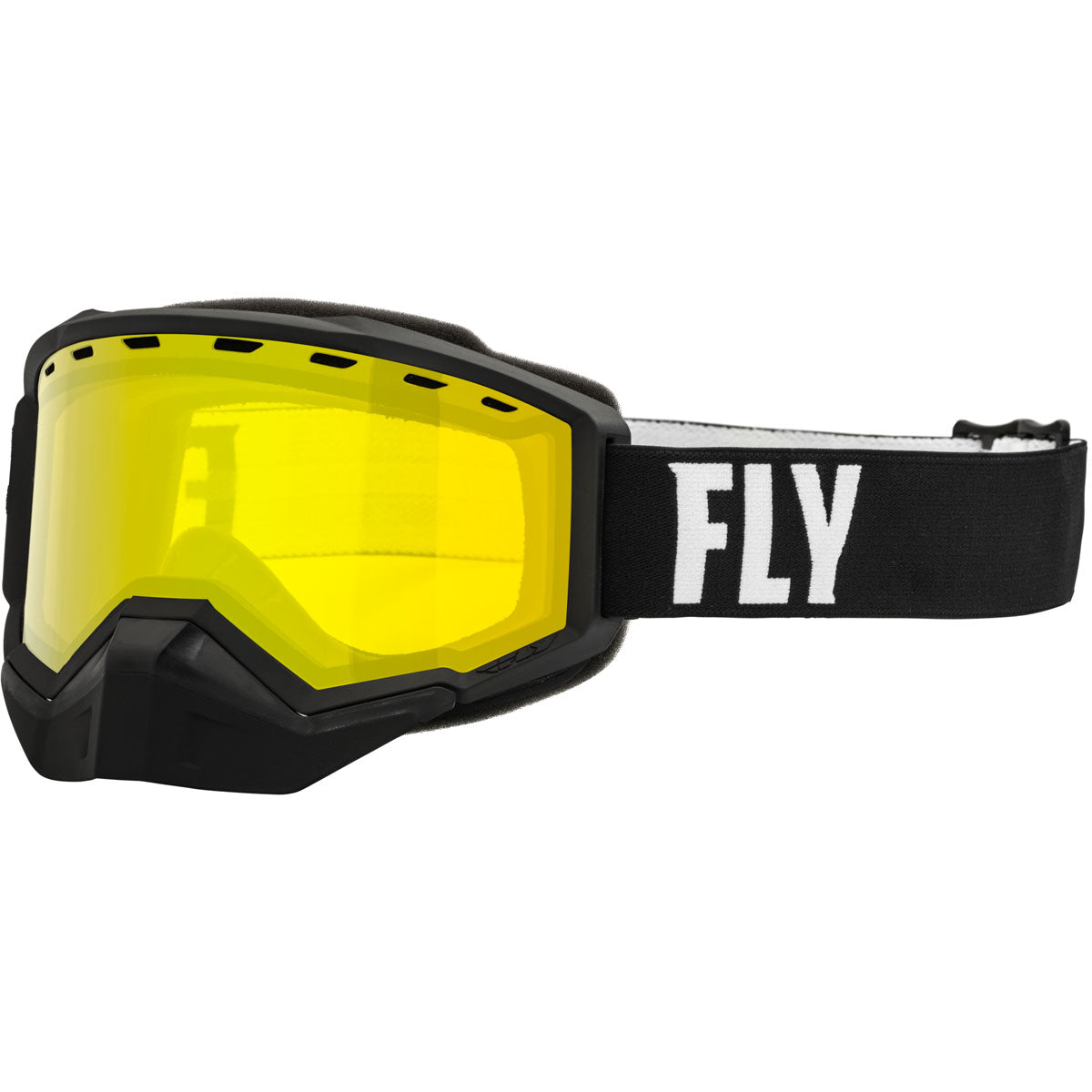 Fly Racing Focus Snow Goggle - Black/White / Yellow Lens