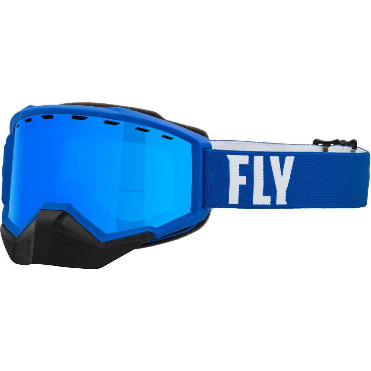 Fly Racing Focus Snow Goggle - Blue/White / Sky Blue Mirror/Blue Lens