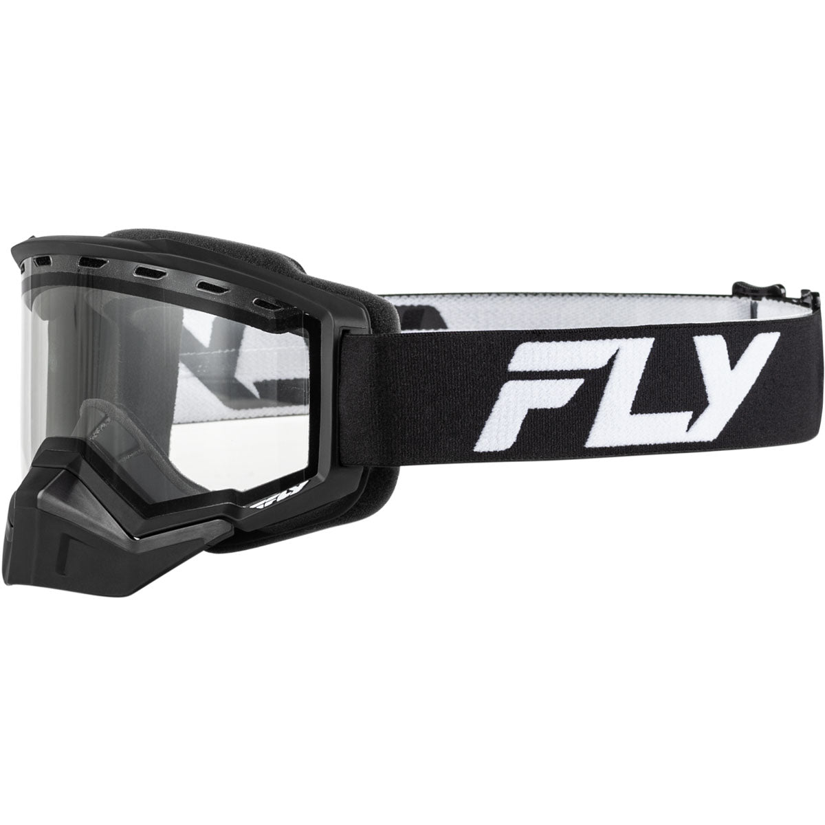 Fly Racing Youth Focus Snow Goggle - Black/White / Clear Lens