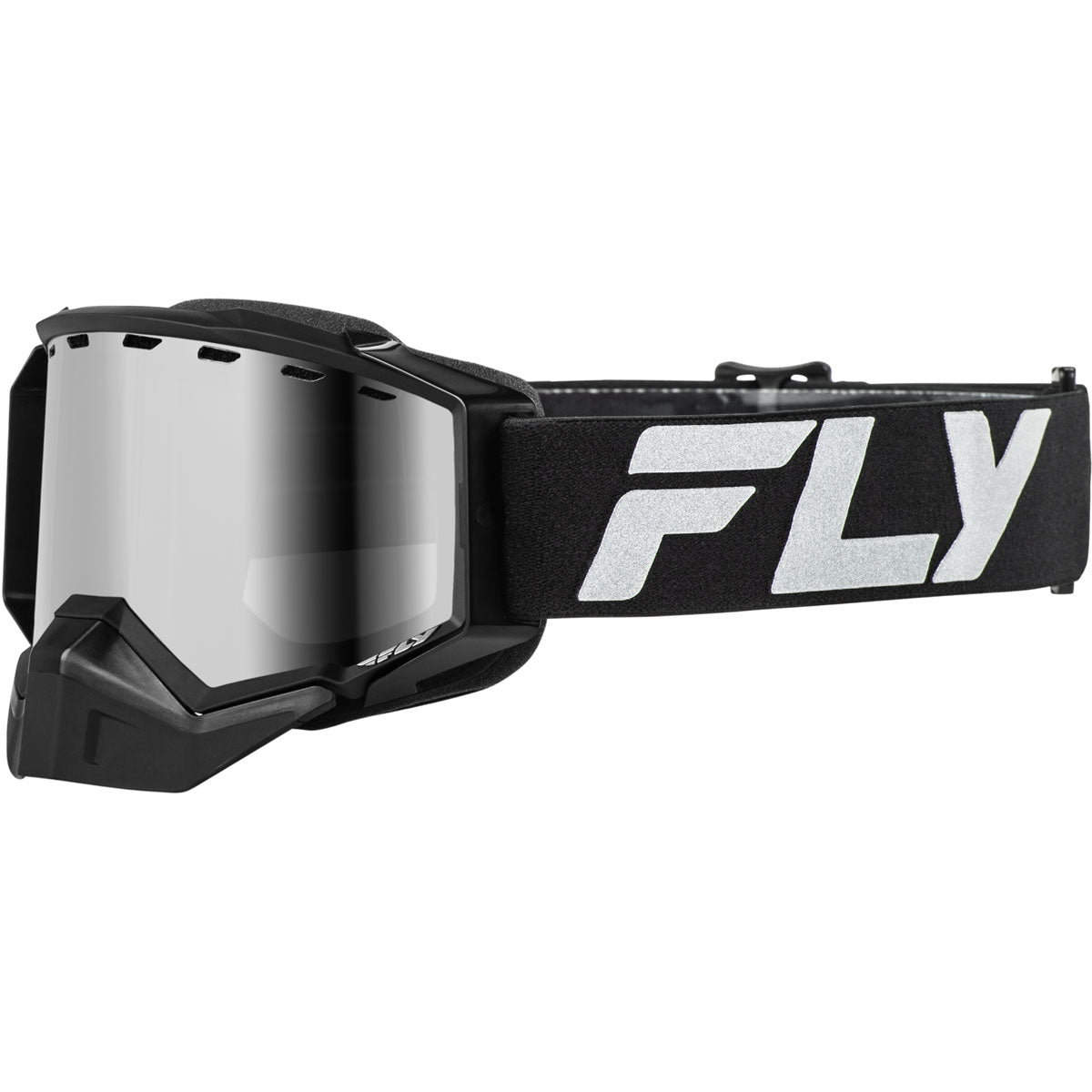 Fly Racing Zone Elite Snow Goggle - Black/Silver / Sil Mirr/Polarized Smoke Lens