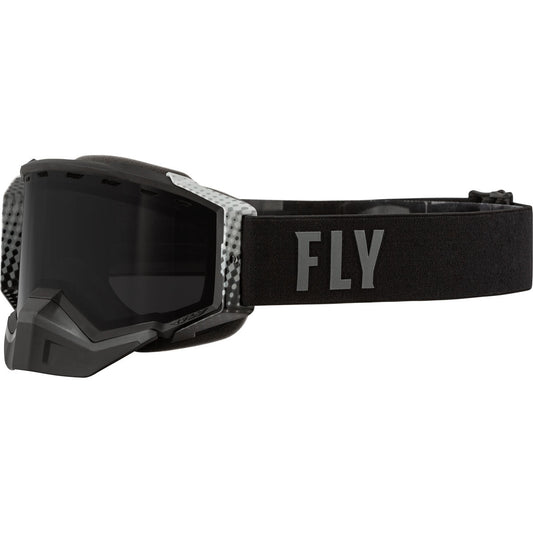 Fly Racing Zone Pro Snow Goggle CLOSEOUT - Black/Grey / Black/Polarized Smoke Lens