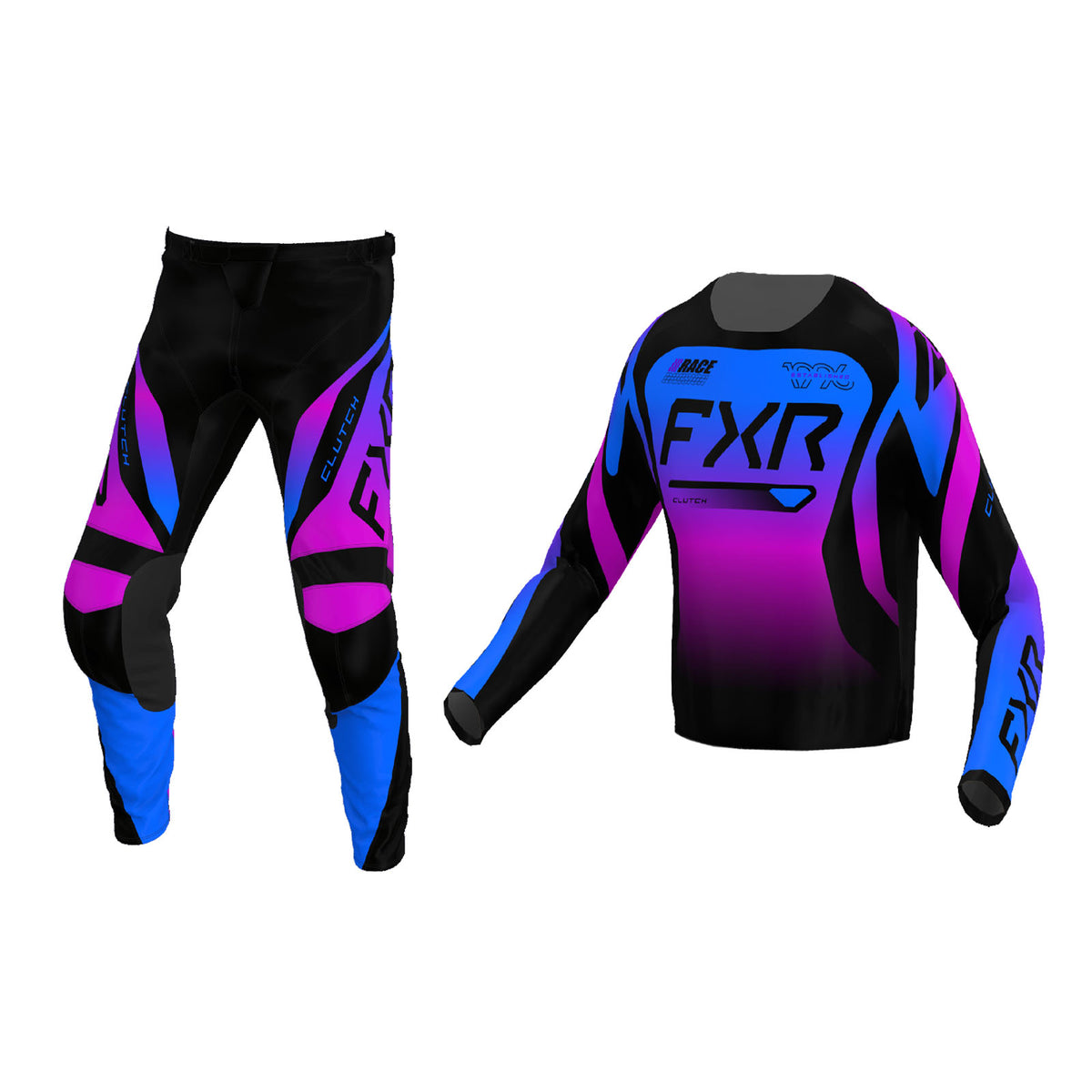 FXR Clutch Gear Set - blk-blu-purple