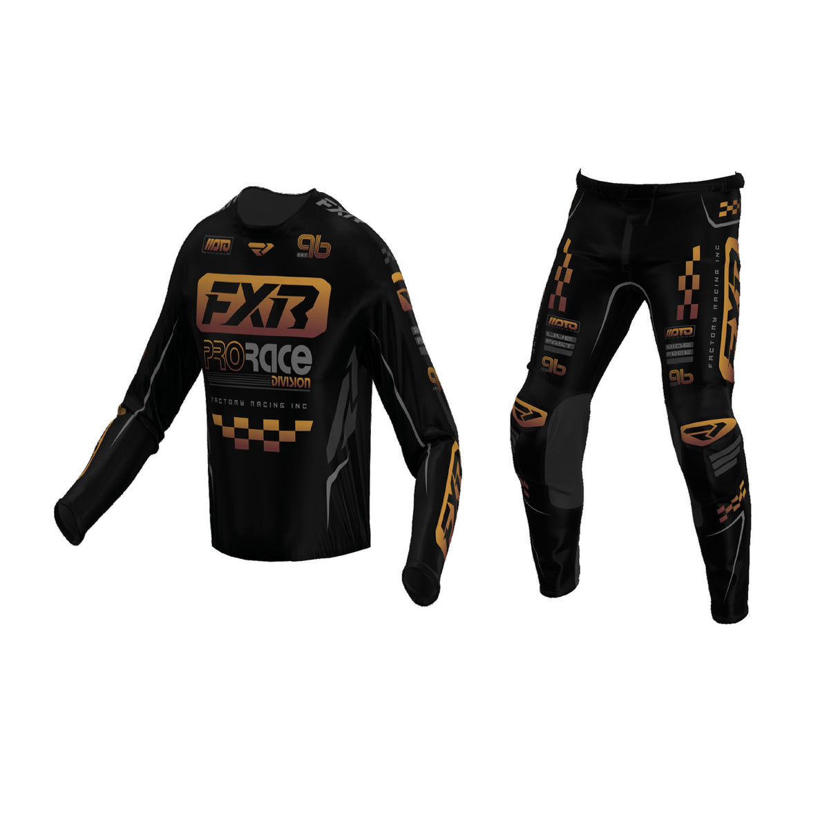 FXR Clutch Pro Gear Set - blk-chr-ksh