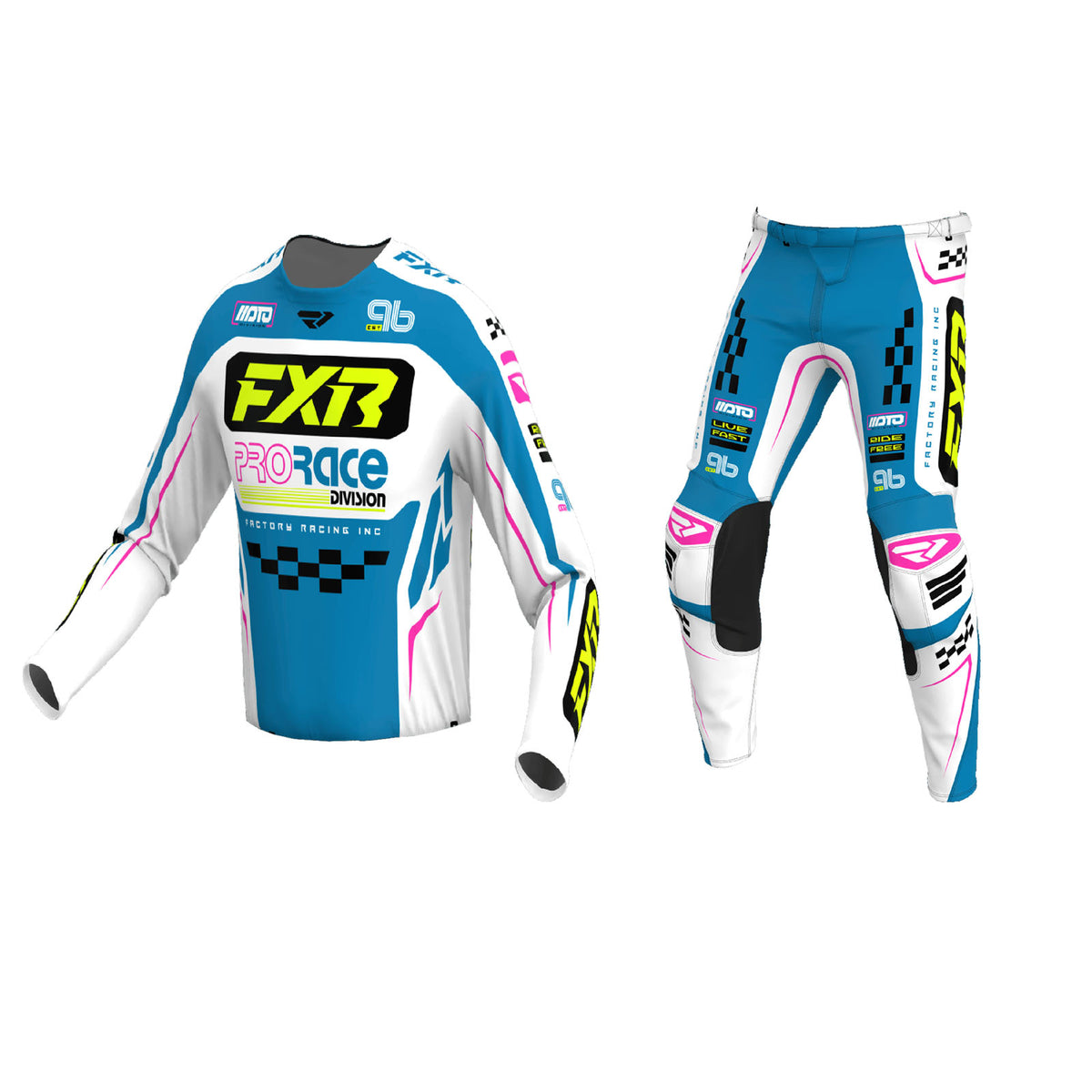 FXR Clutch Pro Gear Set -ceru-wt-pnk