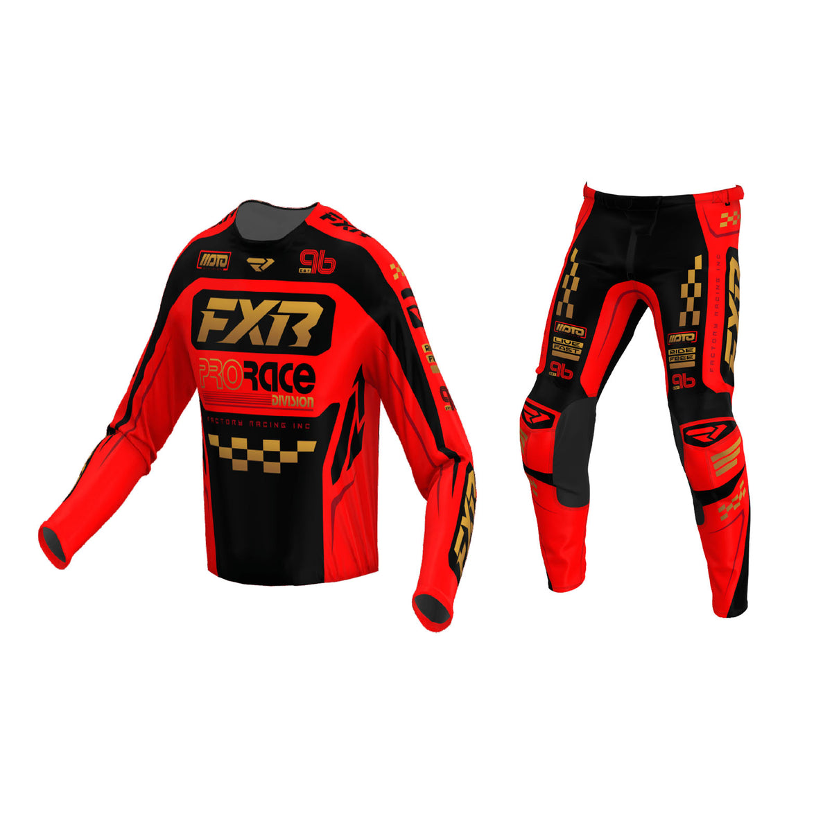 FXR Clutch Pro Gear Set -red-black-gld