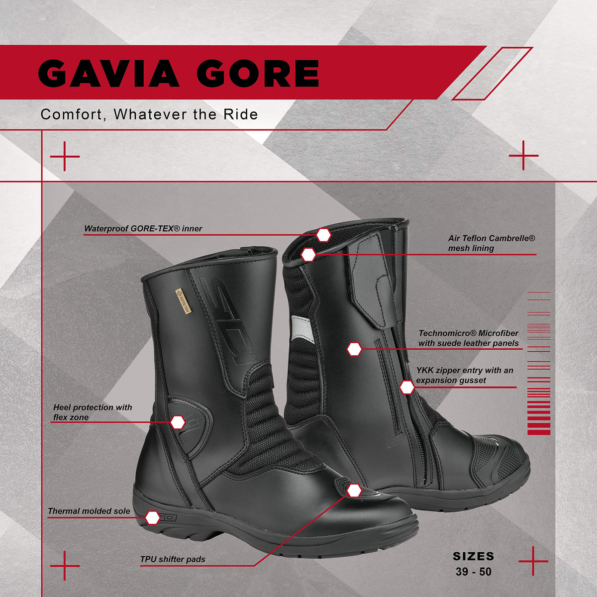Sidi Gavia Gore Tex Street Motorcycle Boots
