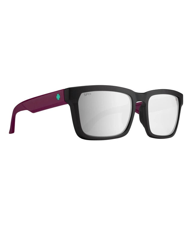 Spy Helm Tech Sunglasses - Black Purple/Happy Bronze Platinum Mirror