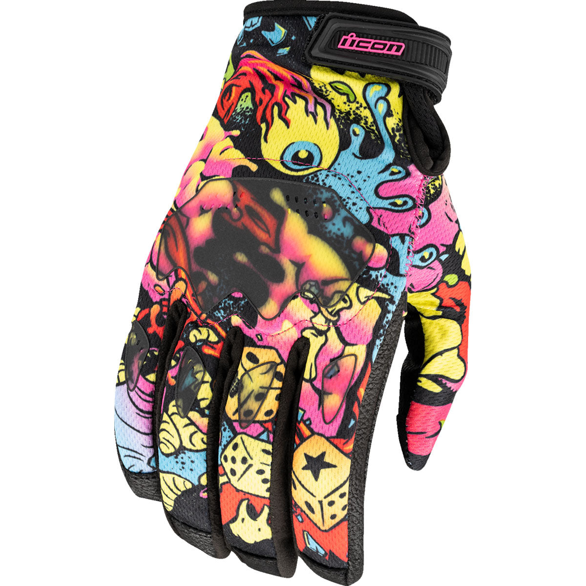 Icon Hooligan Scatterbrain Gloves Black