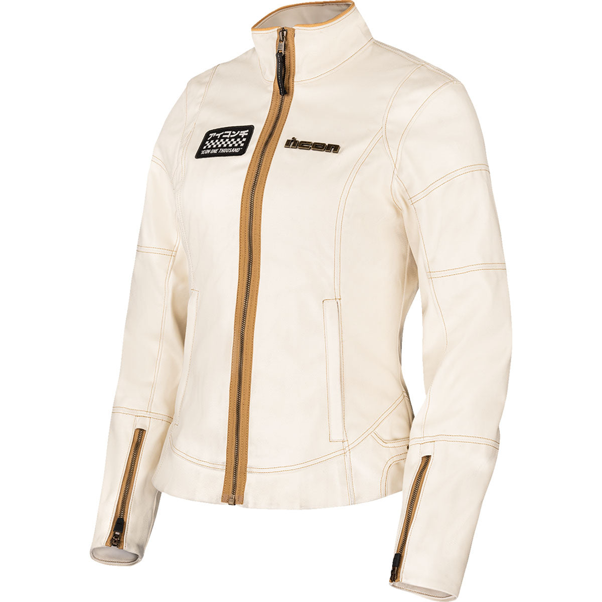 Icon Womens Tuscadero3 Jacket White