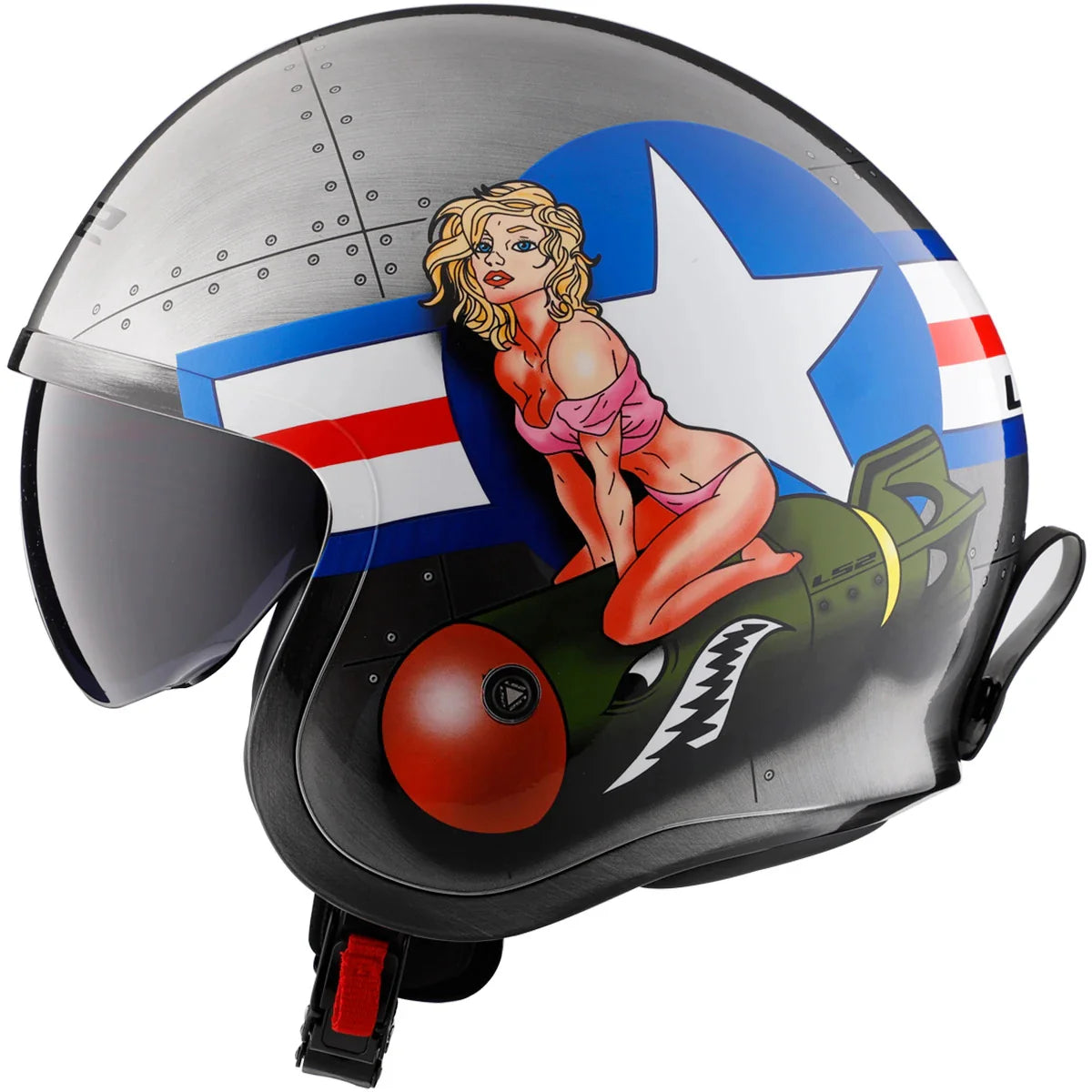 LS2 Spitfire Bomb Rider Helmet
