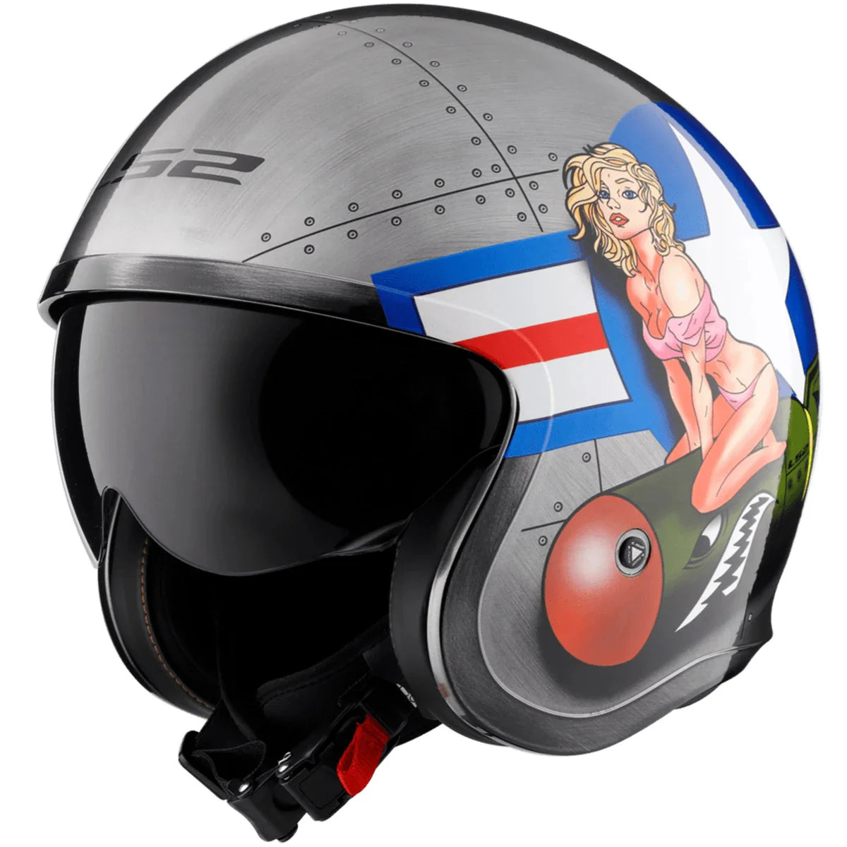 LS2 Spitfire Bomb Rider Helmet