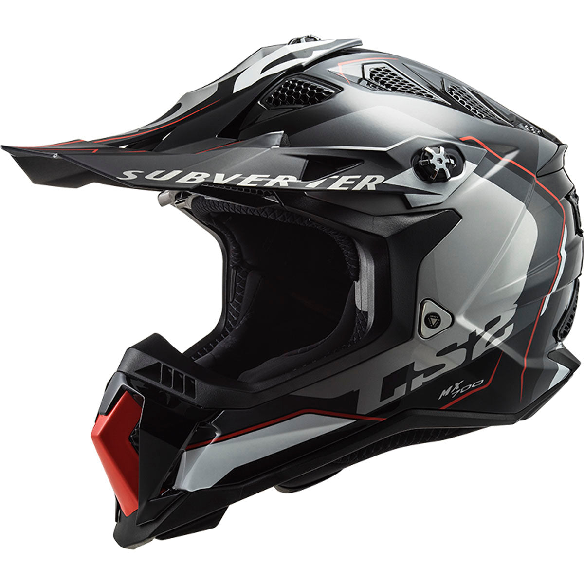 LS2 Subverter EVO Arched Helmet CLOSEOUT - Black/Red/White