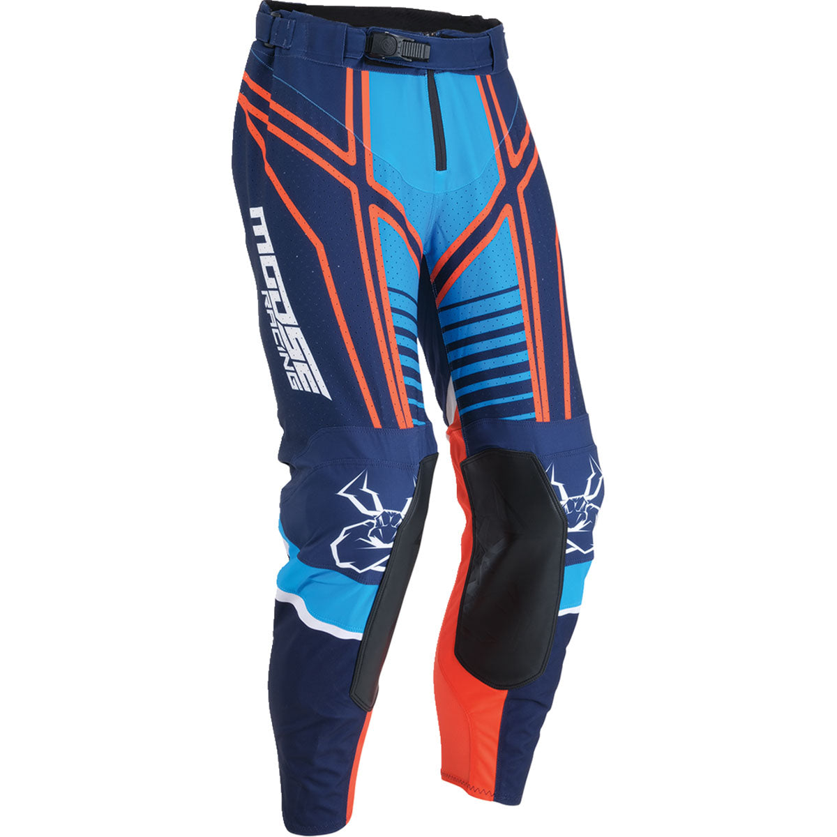 Moose Racing Agroid Pants CLOSEOUT - Blue/Orange