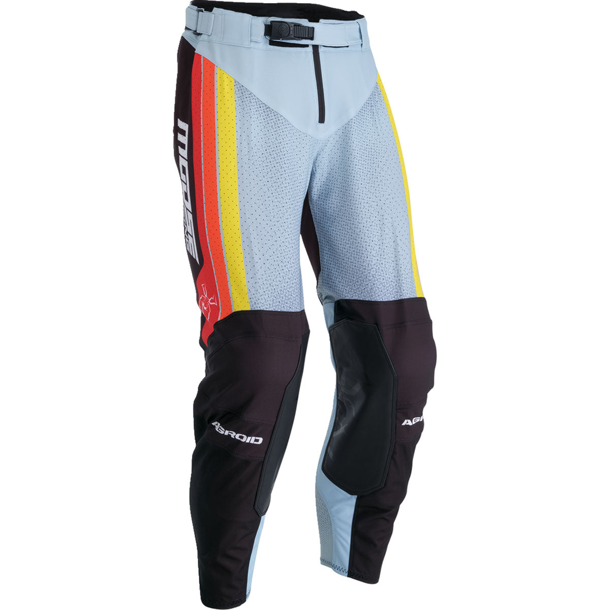 Moose Racing Agroid Pants CLOSEOUT - Gray/Yellow