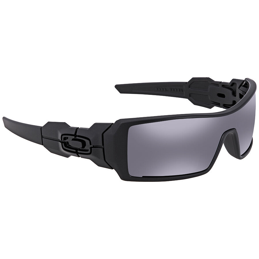 Oakley Oil Rig Sunglasses CLOSEOUT - Matte Black/Black Iridium