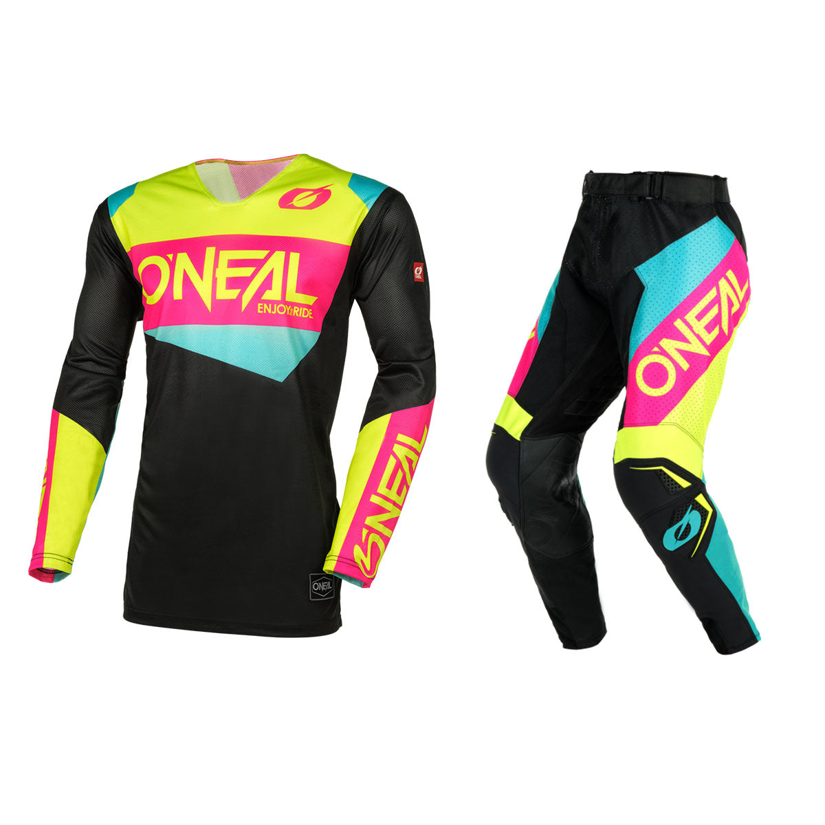 O'Neal Hardwear Air V.24 Slam MX Gear Set - Black/Neon/Pink