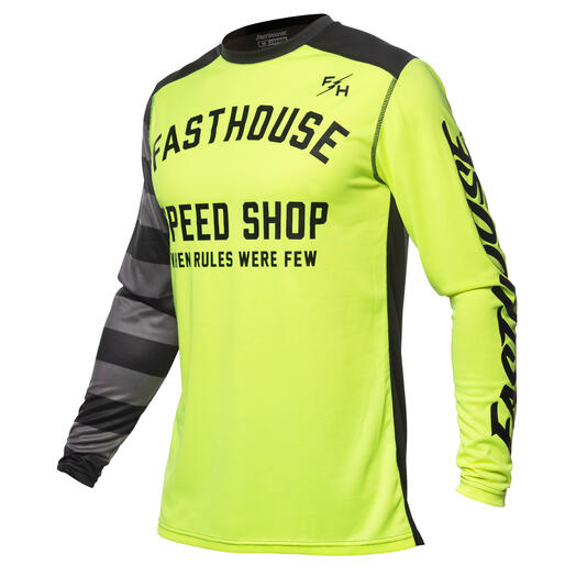 Fasthouse Carbon Eternal Jersey - Hi-Viz/Black