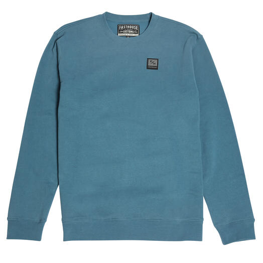 Fasthouse Dash  Long Sleeve Crew Neck Crewneck Long Sleeve Tee -Vintage Blue