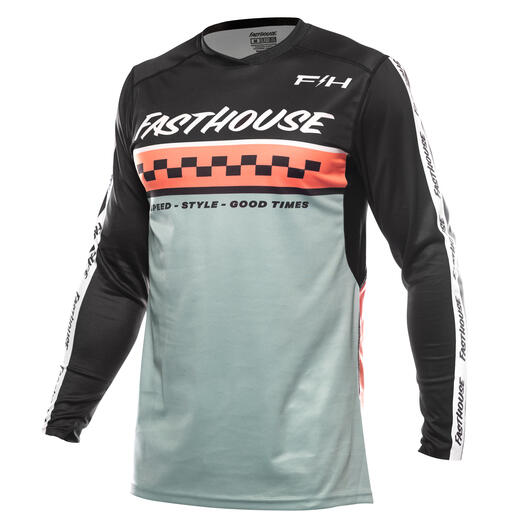 Fasthouse Elrod Formula Jersey - Oceanic Mint/Coral