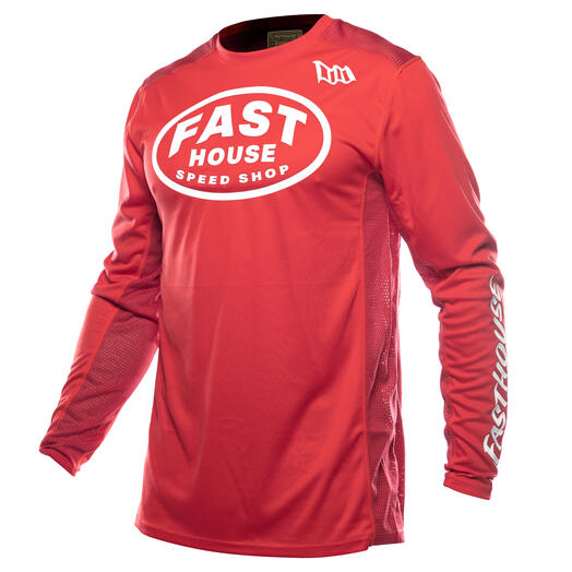 Fasthouse Grindhouse Ramble Longsleeve Jersey - Red