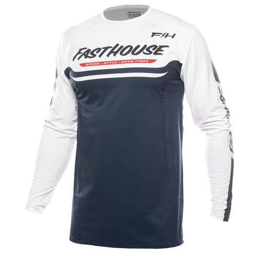 Fasthouse Helix Circuit Jersey - Navy/White/Red