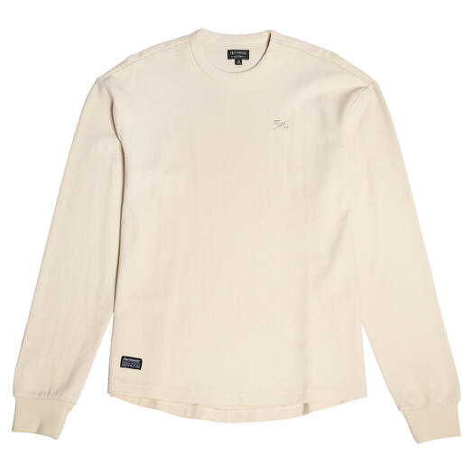 Fasthouse Luther Long Sleeve Thermal Crewneck Long Sleeve Tee - Chalk