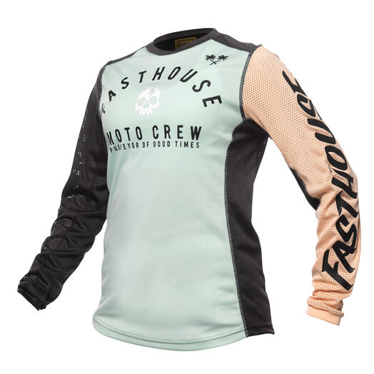 Fasthouse Womens Grindhouse Fortune Jersey - Mint/Peach