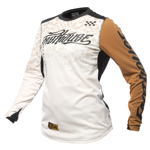 Fasthouse Grindhouse Elrod Stay Golden Jersey - Chalk/Camel