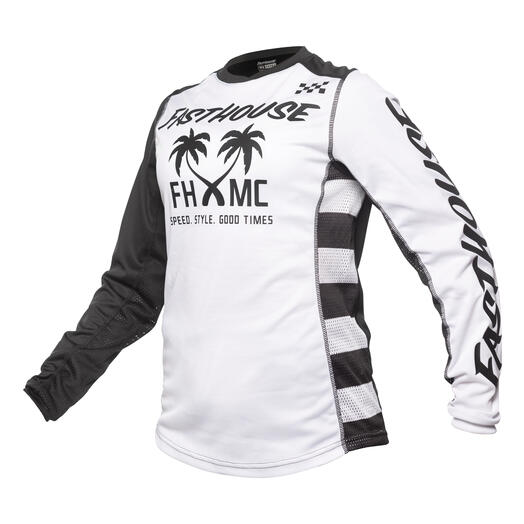 Fasthouse Womens Grindhouse Paradise Jersey - White/Black