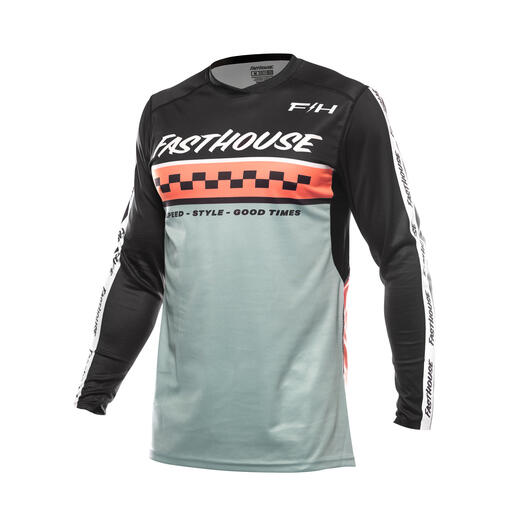Fasthouse Youth Elrod Formula Jersey - Oceanic Mint/Coral