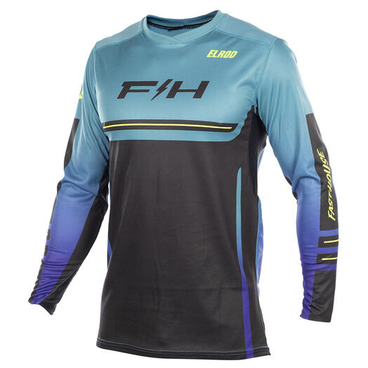 Fasthouse Elrod React Longsleeve Jersey - Light Indigo/Black
