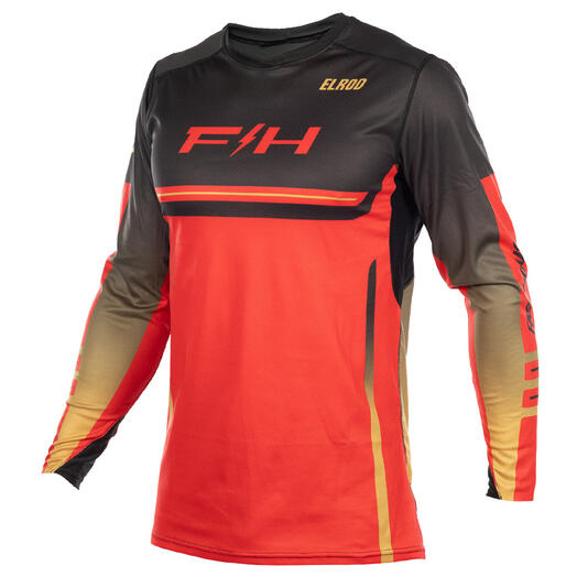 Fasthouse Elrod React Longsleeve Jersey - Red/Black