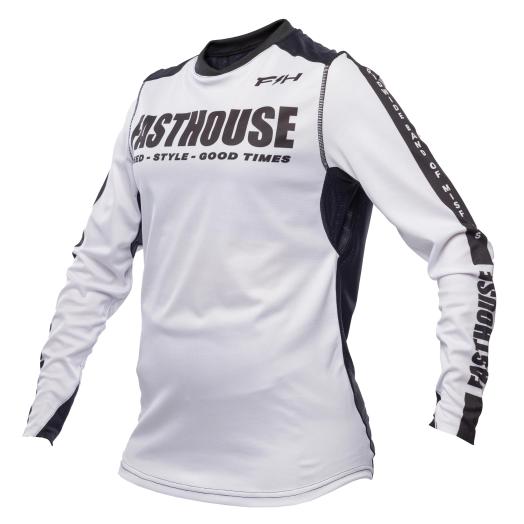 Fasthouse Womens Elrod Storm Jersey - White/Black