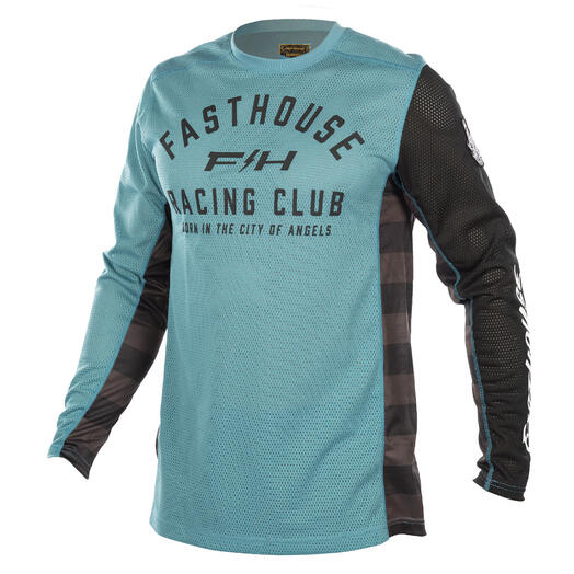 Fasthouse Grindhouse Air-Cooled Club Jersey - Light Indigo/Black