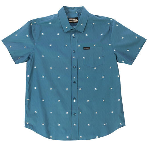 Fasthouse Jasper Button Up Shirt - Vintage Blue