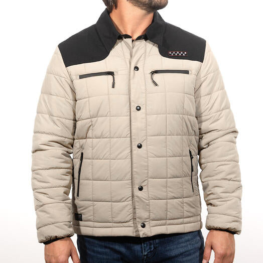 Fasthouse Logan Puffer Jacket - Greige/Black