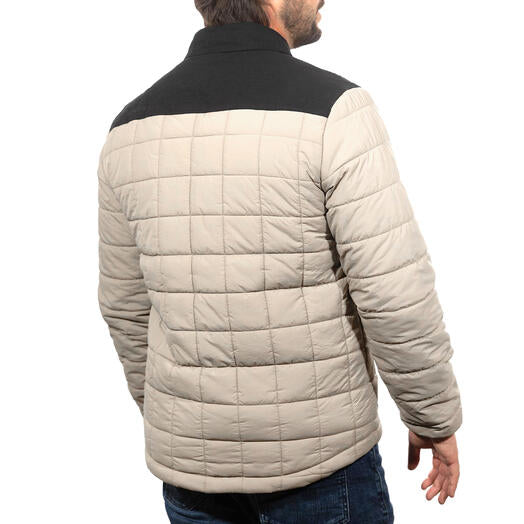 Fasthouse Logan Puffer Jacket - Greige/Black