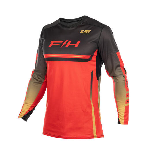 Fasthouse Youth Elrod React Jersey - Racing Red/Black