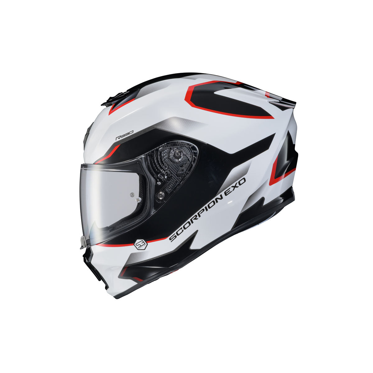 Scorpion EXO-R330 Fractal Helmet - White/Black/Red