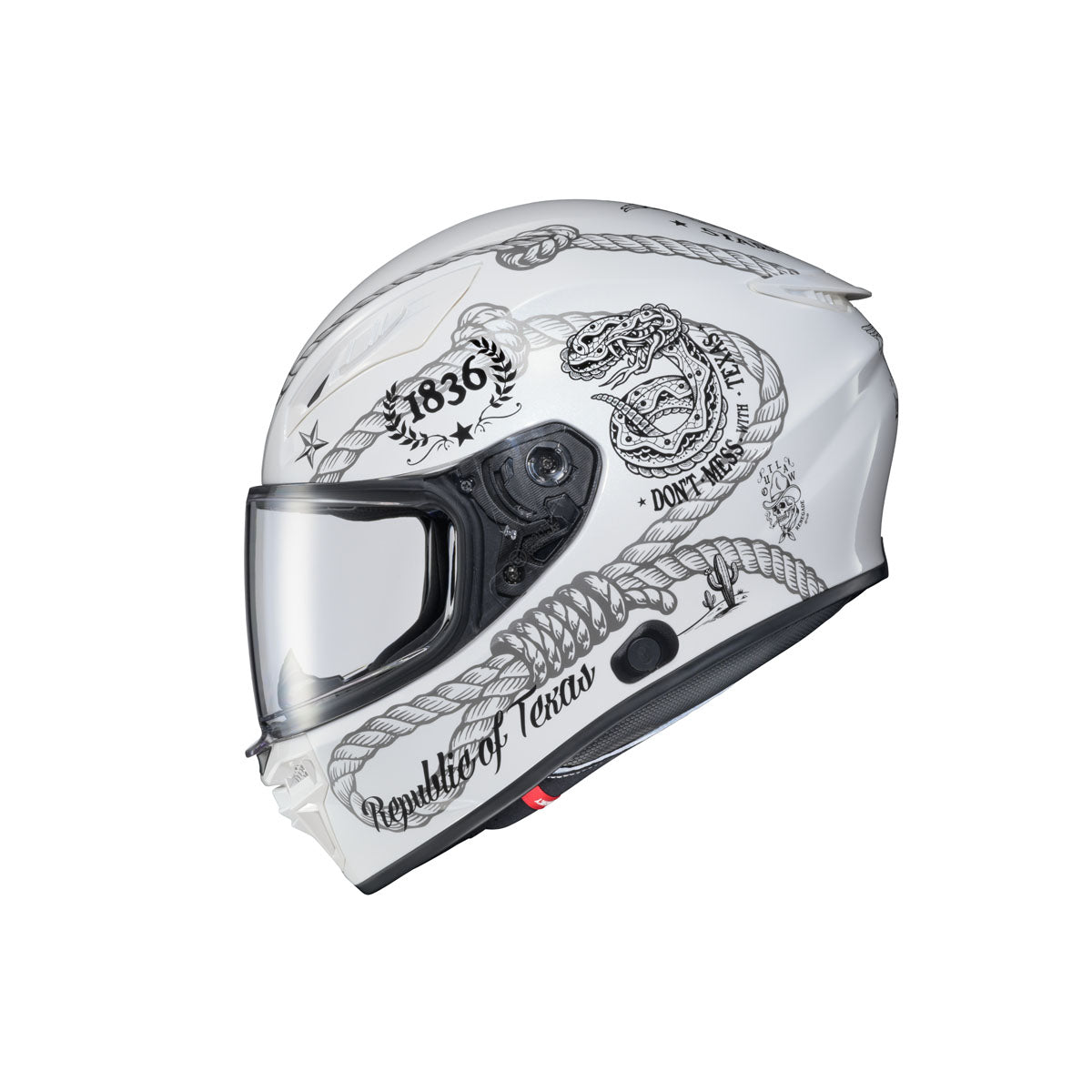 Scorpion EXO-R430 Lone Star 2 Helmet - White/Grey