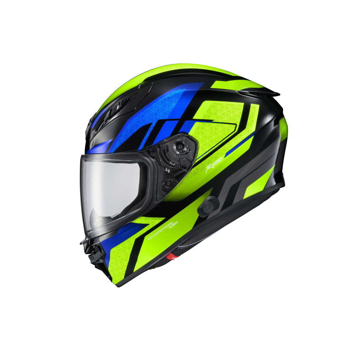 Scorpion EXO-R430 Geopulse Helmet - Black/Blue/Hi-Viz