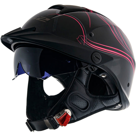 LS2 Rebellion Wheels & Wings Helmet - Gloss Black