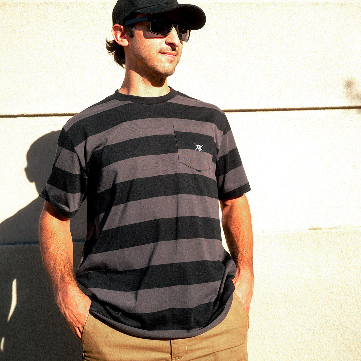 Fasthoues Rufus Yarn Dye Tee Black