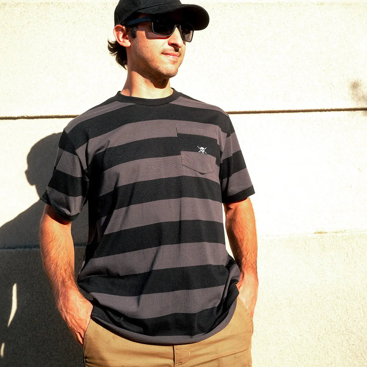 Fasthoues Rufus Yarn Dye Tee Black
