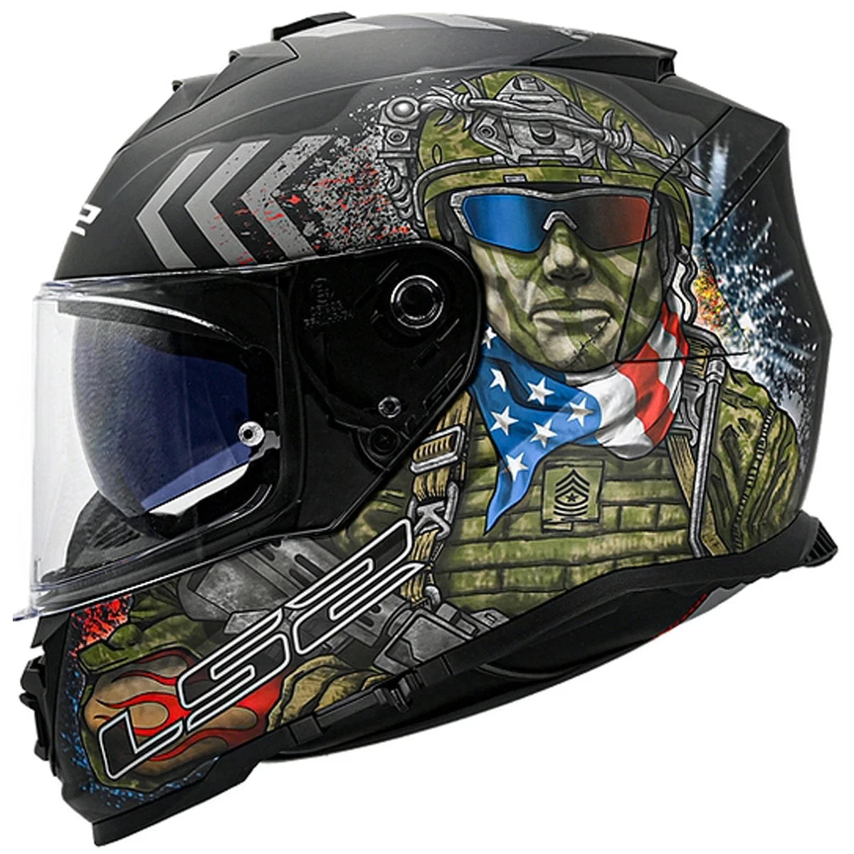 LS2 Assault Commando Helmet CLOSEOUT