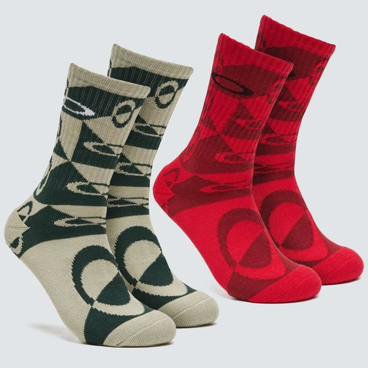 Oakley Mens Evrywhre Crew Socks 2-Pack
