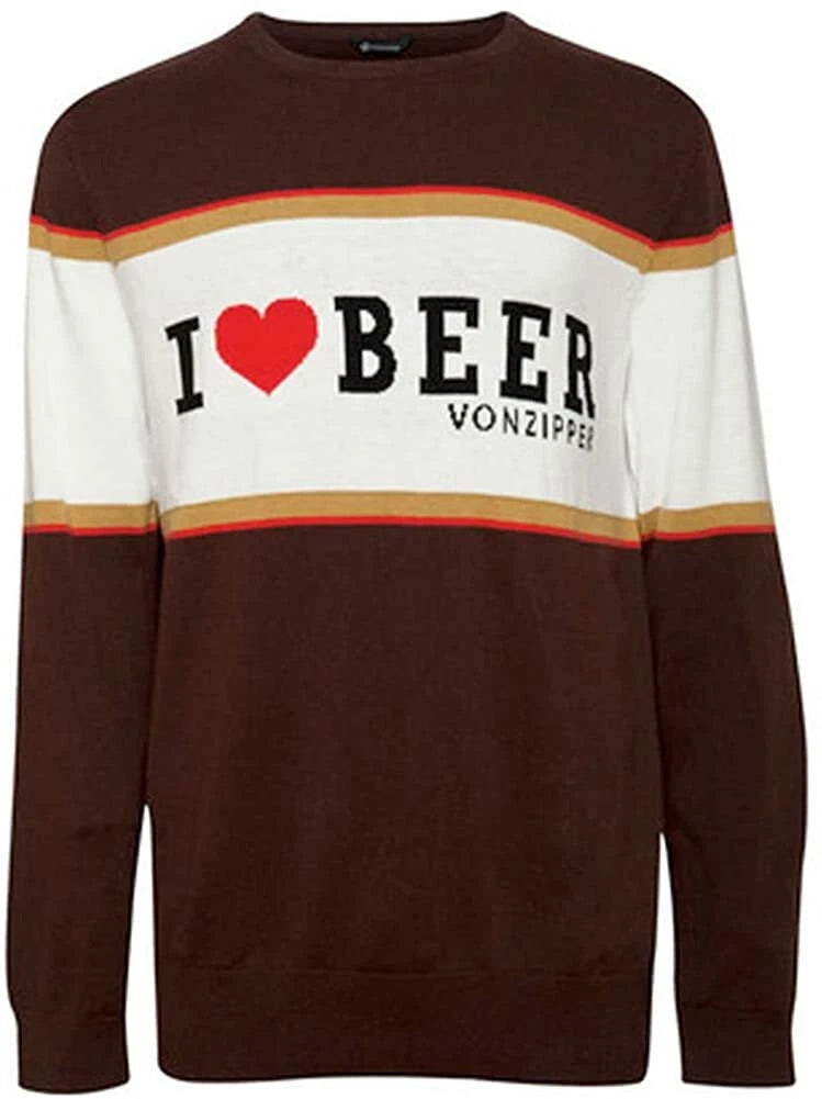 VonZipper "I Love Beer" Ugly Sweater CLOSEOUT