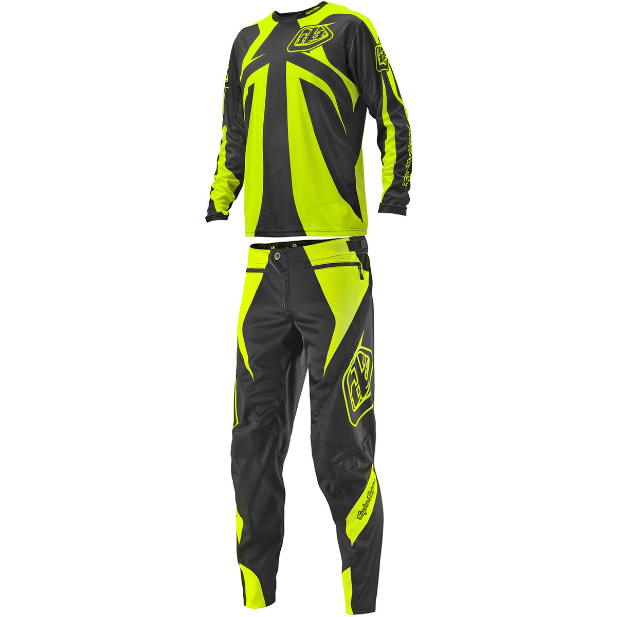 Troy Lee Designs Sprint Reflex Jersey & Pant Combo Set Grey/Yellow